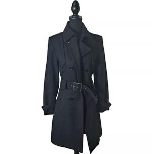 Togs soho coat Jacket size 4 black B32#Coats